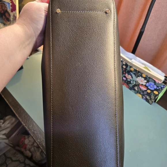 KATE SPADE EUC Eva Bronze Leather Tote TOTE & DUST BAG ONLY - Picture 8 of 10